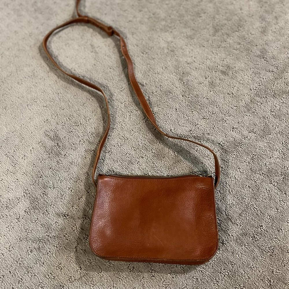 Madewell Brown Leather Simply Crossbody Bag New
